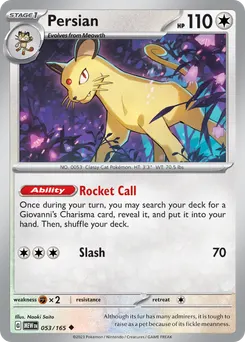 Persian #53, Reverse Holo