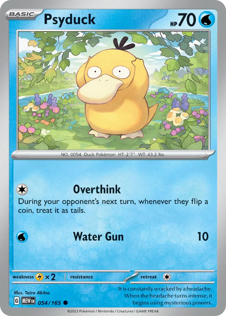 Psyduck #54, 151 Reverse Holo