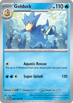 Golduck #55, Reverse Holo
