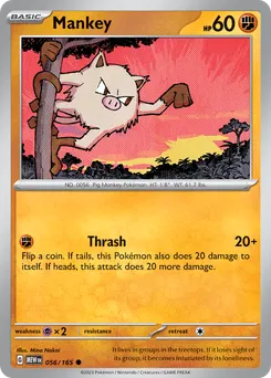 Mankey #56, Reverse Holo