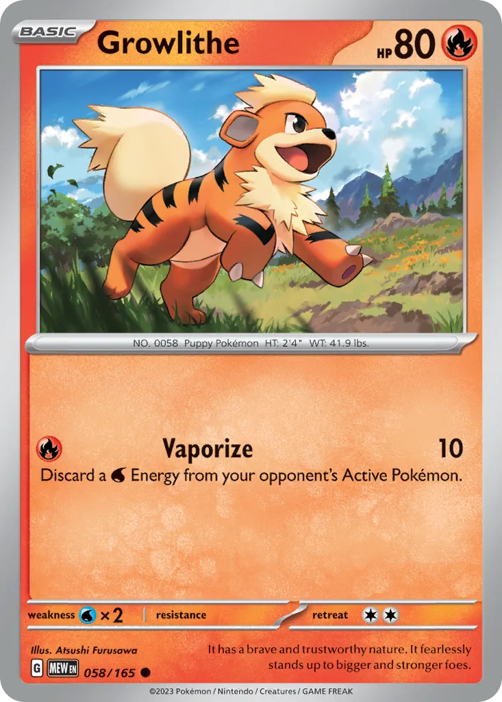 Growlithe #58, 151