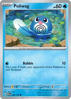 Poliwag #60, Reverse Holo