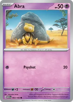 Abra #63, Alakazam EX Box