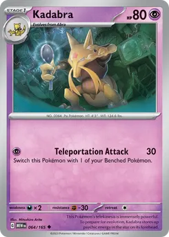 Kadabra #64, Alakazam EX Box