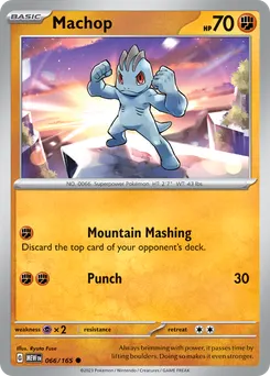 Machop #66, Reverse Holo