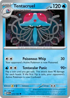 Tentacruel #73, Reverse Holo