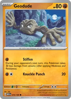 Geodude #74, Reverse Holo