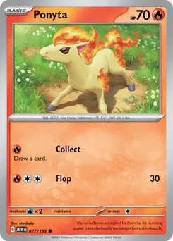 Ponyta #77, Reverse Holo