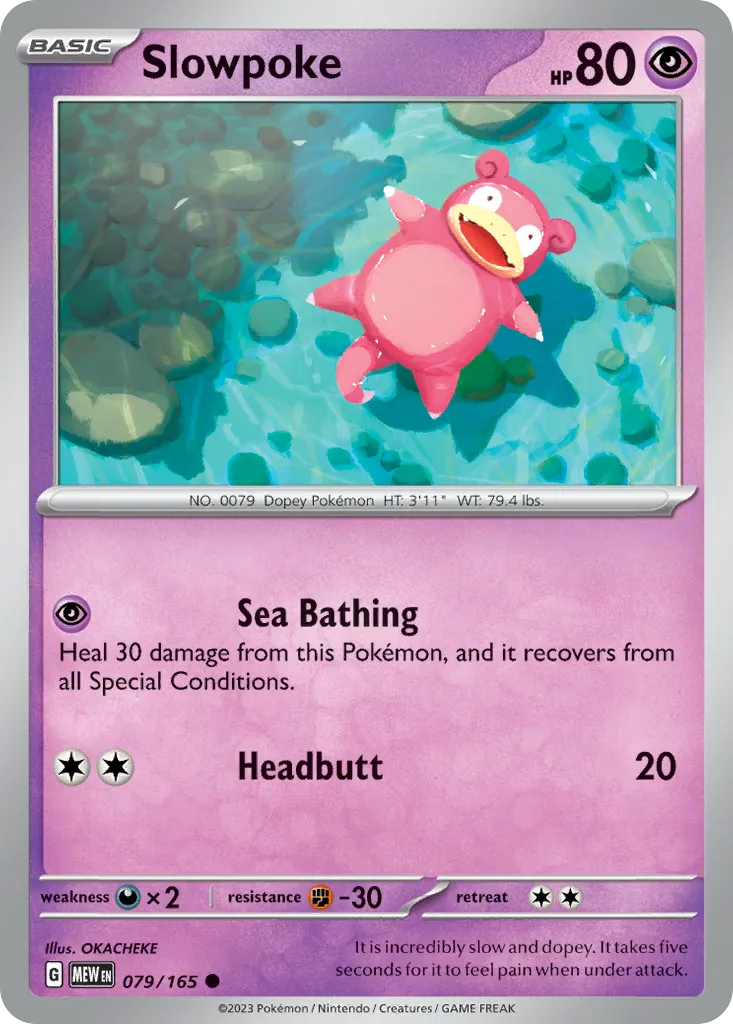 Slowpoke #79, 151 Reverse Holo