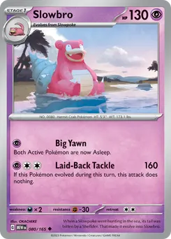 Slowbro #80, Reverse Holo