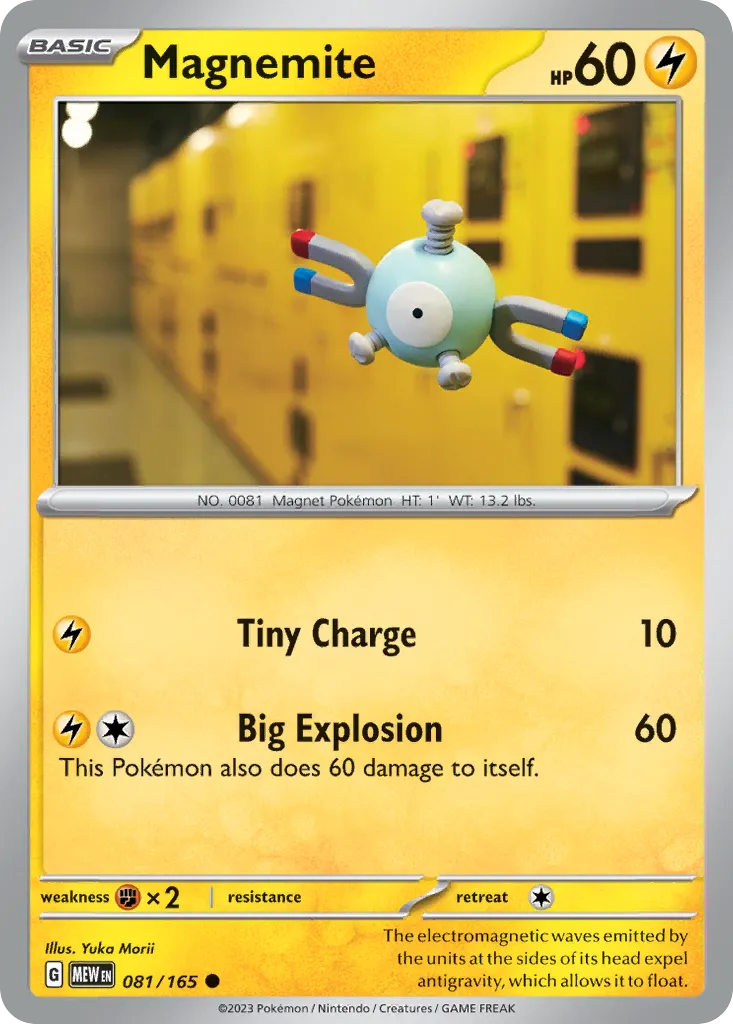 Magnemite #81, 151 Reverse Holo