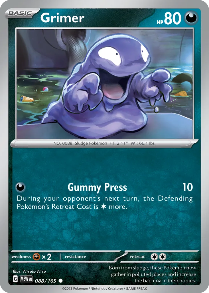 Grimer #88, 151 Reverse Holo
