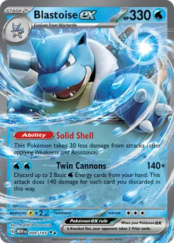 Blastoise ex #9, Standard