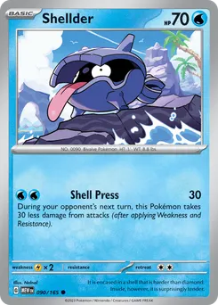 Shellder #90, Reverse Holo