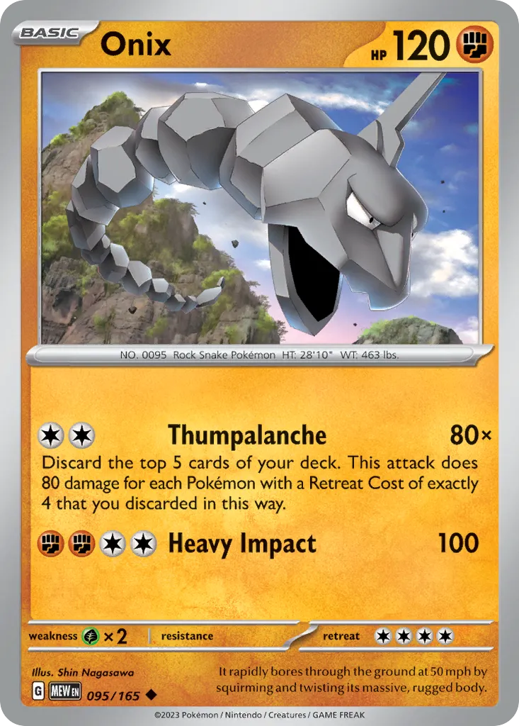 Onix #95, 151 Reverse Holo