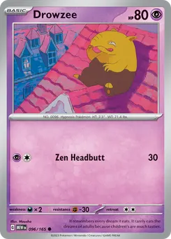 Drowzee #96, Reverse Holo