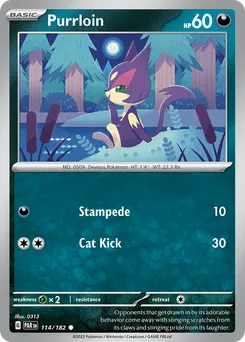 Purrloin #114, Reverse Holo