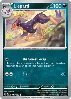 Liepard #115, Reverse Holo