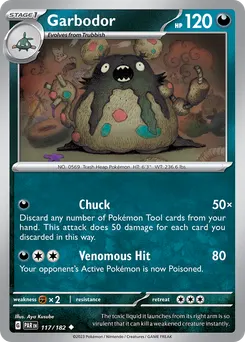 Garbodor #117, Reverse Holo