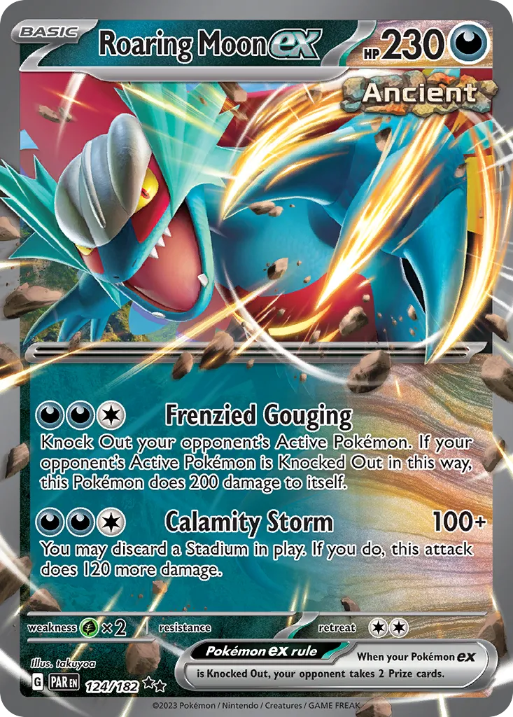 Roaring Moon ex #124, Paradox Rift