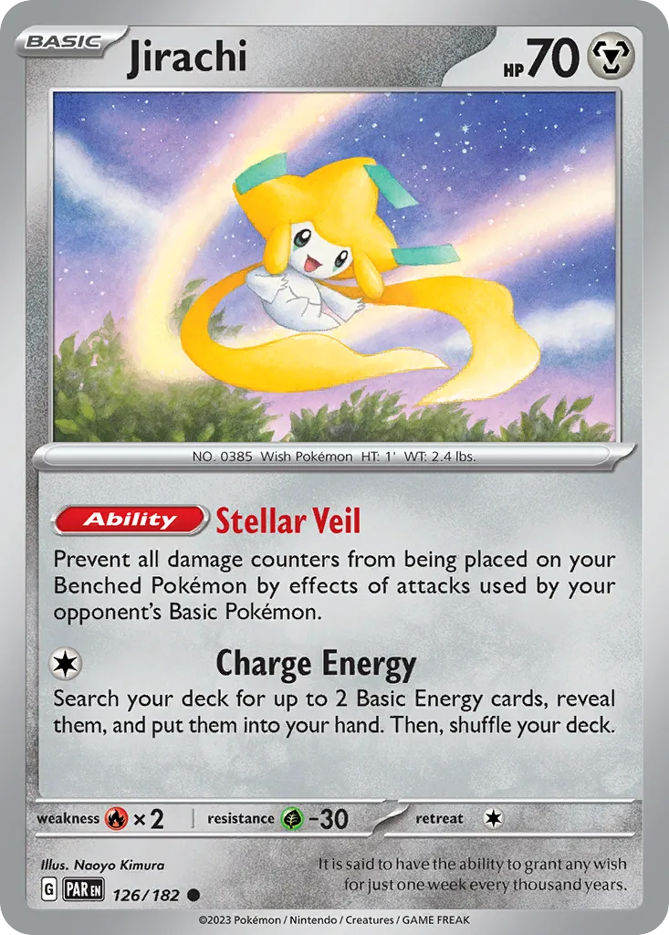 Jirachi #126, Paradox Rift Reverse Holo