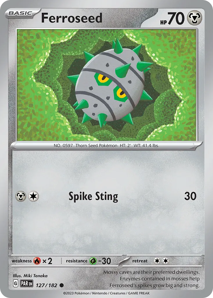 Ferroseed #127, Paradox Rift Reverse Holo