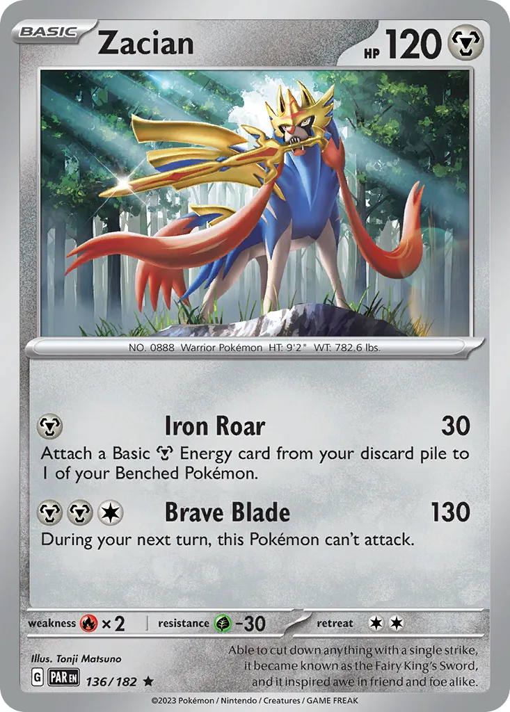 Zacian #136, Paradox Rift