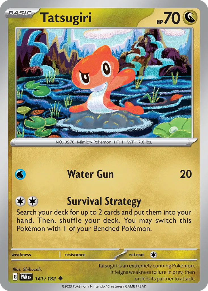 Tatsugiri #141, Paradox Rift Reverse Holo