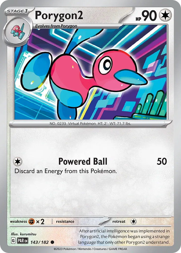 Porygon2 #143, Paradox Rift Reverse Holo