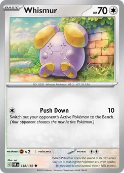 Whismur #148, Reverse Holo