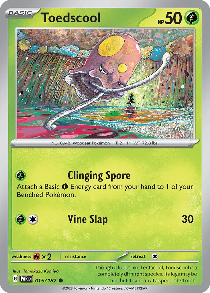 Toedscool #15, Paradox Rift Reverse Holo