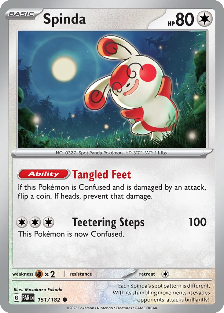 Spinda #151, Paradox Rift Reverse Holo