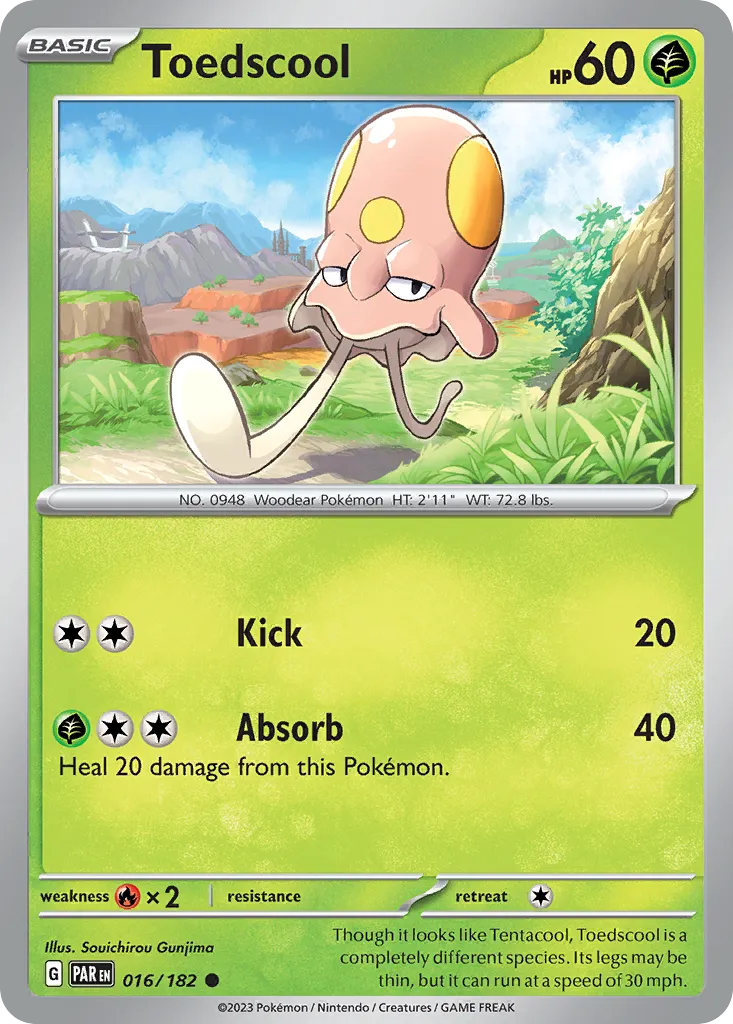 Toedscool #16, Paradox Rift Reverse Holo