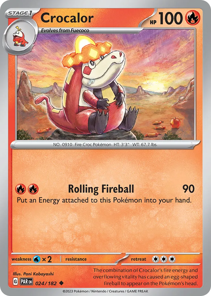 Crocalor #24, Paradox Rift Reverse Holo