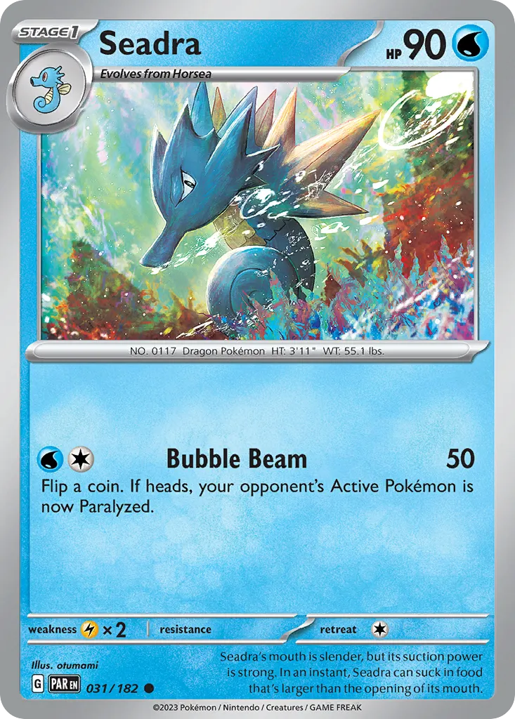 Seadra #31, Paradox Rift Reverse Holo