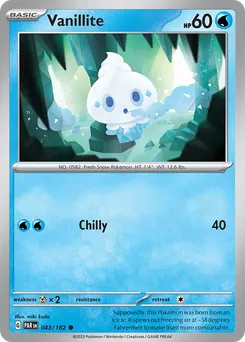 Vanillite #43, Reverse Holo