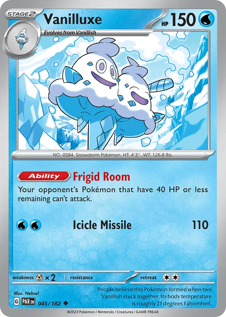 Vanilluxe #45, Paradox Rift Reverse Holo