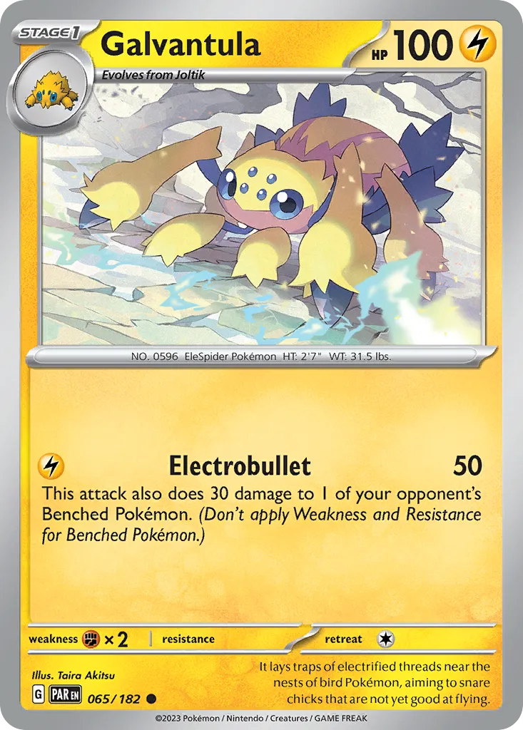 Galvantula #65, Paradox Rift Reverse Holo