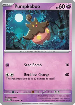 Pumpkaboo #77, Reverse Holo