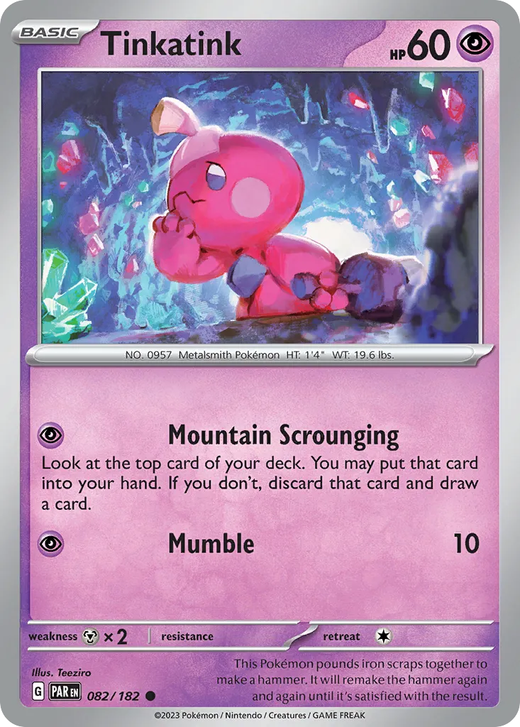 Tinkatink #82, Paradox Rift Reverse Holo