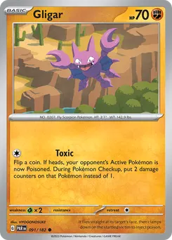 Gligar #91, Reverse Holo