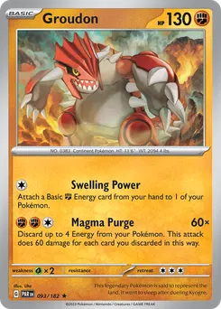 Groudon #93, Reverse Holo
