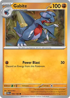 Gabite #95, Reverse Holo