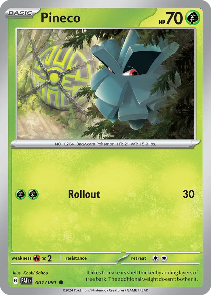 Pineco #1, Paldean Fates