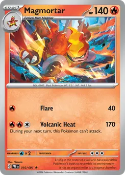 Magmortar #10, Reverse Holo