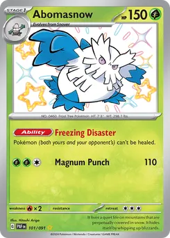 Abomasnow #101, Shiny Rare