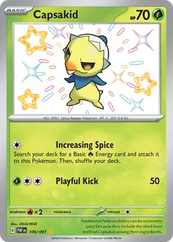 Capsakid #106, Shiny Rare
