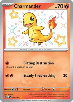 Charmander #109, Shiny Rare