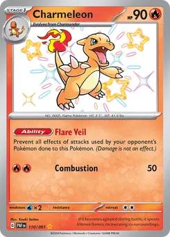 Charmeleon #110, Shiny Rare