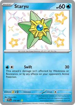 Staryu #118, Shiny Rare